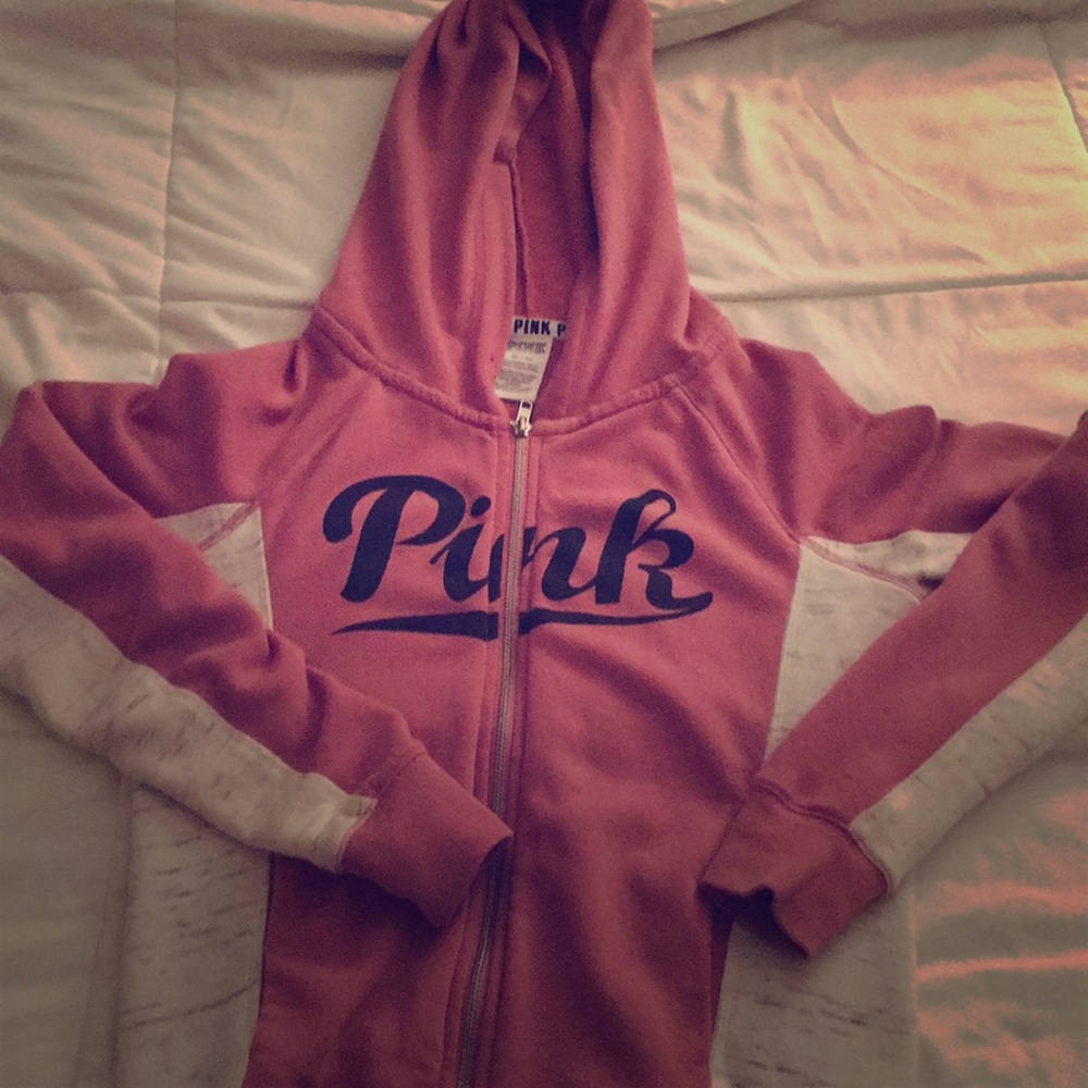 Pink zip up jacket
